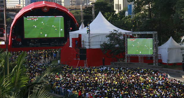 Vale do Anhangabaú é opção entre lugares para assistir os jogos da Copa do Mundo em SP